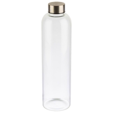 Trinkflasche Glas, 1L, transparent