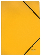 3908 Eckspanner Recycle - A4, 250 Blatt, Gummizug, Karton (RC), klimaneutral, gelb