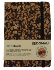 Notizbuch - A6, liniert, 96 Blatt, Recycling Kaffee-Kork-Stoff