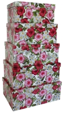 Geschenkkarton Blumen - 5 tlg., hoch