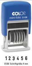 Mini-Dater - 4 mm Ziffernstempel, 6 Bänder