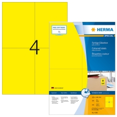 4396 Universaletiketten SuperPrint - 105 x 148 mm, gelb, matt, 400 Stück