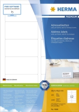 4666 Adressetiketten Premium A4, weiß 88,9x46,6 mm Papier matt 1200 St.