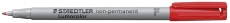 Feinschreiber Universalstift Lumocolor® - non-permanent, F, rot