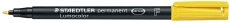 Feinschreiber Universalstift Lumocolor® - permanent, F, gelb