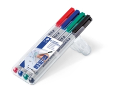 Feinschreiber Universalstift Lumocolor® - non-permanent, F, 4 Farben