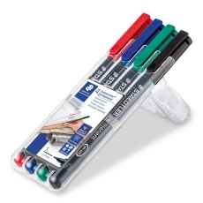 Feinschreiber Universalstift Lumocolor® - permanent, S, 4 Farben