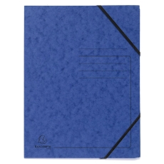 Sammelmappe - A4, 355 g/qm, Gummizug, blau