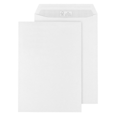 Versandtasche - C4, weiß, ohne Fenster, haftklebend, 100 g/qm, 250 Stück
