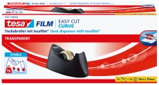 Tischabroller Easy Cut® Curve - für Rollen bis 33m : 19mm, schwarz