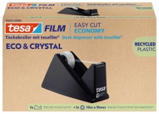 Tischabroller Easy Cut® Economy - für Rollen bis 33m : 19mm, schwarz, 100% Recycling-Plastik