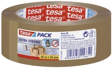 Verpackungsklebeband tesapack® Ultra Strong, PVC, 66 m x 38 mm, braun