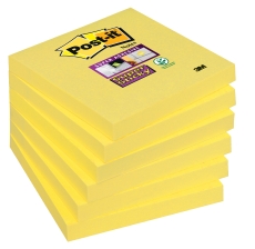 Haftnotiz Super Sticky Notes - 76 x 76 mm, 6x 90 Blatt, narzissengelb
