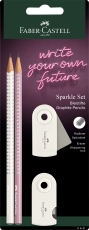 Bleistift-Set SPARKLE - 4-tlg., B, coconut milk, Blisterkarte