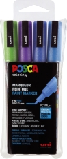 Marker - 0,9 - 1,3 mm, 4er Set Glitter sortiert