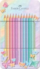 Buntstifte Sparkle Pastell - 12er Metalletui, sortiert