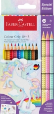 Buntstifte Colour GRIP Einhorn - 10+3 Farben, Kartonetui inkl. Aufkleber