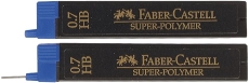 Feinmine SUPER POLYMER - 0,7 mm, H, tiefschwarz, 12 Minen