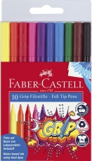 Fasermaler GRIP COLOUR MARKER, 10er Etui farbig sortiert