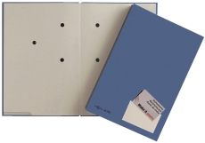 Unterschriftsmappe Color - 20 Fächer, PP kaschiert, blau