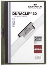 Klemm-Mappe DURACLIP® 30 - A4, petrol/dunkelgrün