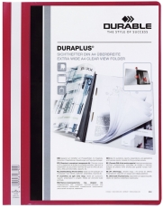 Angebotshefter DURAPLUS® - strapazierfähige Folie, A4+, rot