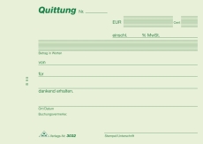 Quittung - A6 quer, MP, SD, 2 x 40 Blatt