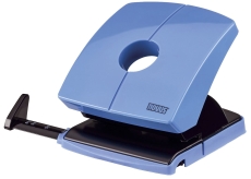 Locher (Büro) B230 - 30 Blatt, 4-fach Lochung, Anschlagschiene, blau