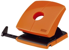 Locher (Büro) B230 - 30 Blatt, 4-fach Lochung, Anschlagschiene, orange