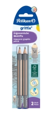griffix® Bleistift - B, Dreipunktgriff, 2 Stück