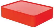 SMART-ORGANIZER ALLISON Utensilienbox mit Innenschale und Deckel - snow white/cherry red