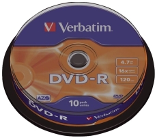 DVD-R 4.7GB/120Min 16x, Sp.10