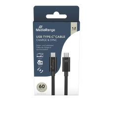 USB Type-C® Lade- und Datenkabel, USB 3.0, 1.2m, schwarz