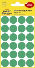 3006 Markierungspunkte - Ø 18 mm, 4 Blatt/96 Etiketten, grün