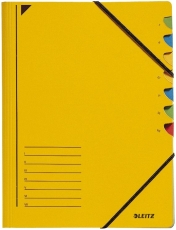 3907 Ordnungsmappe - 7 Fächer, A4, Pendarec-Karton (RC), 430 g/qm, gelb