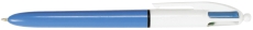 Kugelschreiber 4 Colours - dokumentenecht, 0,4 mm, hellblau/weiß