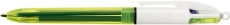 Kugelschreiber 4 Colours Fluo - 3-Farb-Kugelschreiber + Neongelb