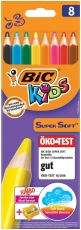 Buntstifte Kids Supersoft - 8-farbig sortiert, inkl. Jumbospitzer