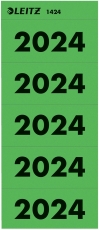 1424 Inhaltsschild 2024 - selbstklebend, 100 Stück, grün