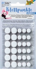 Klettpunkte - Ø 10 und 15mm 60 Stück, schwarz & weiß