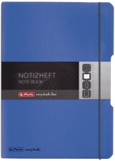 Notizheft flex - A4, PP, 2x 40 Blatt, liniert/kariert, blau