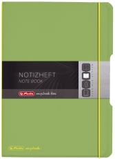 Notizheft flex - A4, PP, 2x 40 Blatt, liniert/kariert, hellgrün