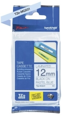 TZe-MQ531 Schriftbandkassette - laminiert, 12 mm x 4 m, schwarz auf pastell blau