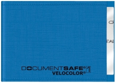 Ausweishülle Document Safe® VELOCOLOR® - 90 x 63 mm, PP, blau