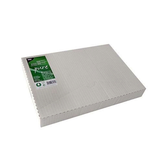 Sahneabdeckpapier &quote;pure&quote; - 32 x 22 cm, 1000 Blatt, weiß mit Palmwachsbeschichtung