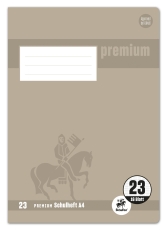 Heft PREMIUM LIN 23 - A4, 16 Blatt, 90 g/qm, rautiert