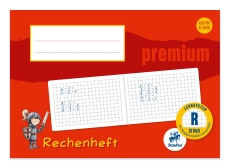 Rechenheft PREMIUM LIN R - A5 quer, 90 g/qm, 16 Blatt, kariert