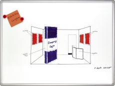 Schreibtafel PRO - 90 x 60 cm, emailliert