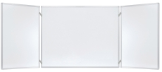 Klapptafel Stahl - 150 x 100 cm, 2 Flügel, weiß