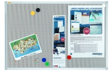 Textiltafel Pin´n´Mag X-tra!Line® - 90 x 60 cm, silber-grau